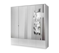 Calicosy Armoire 4 Portes miroir - L179 cm