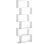 Calicosy Biblioteca blanca de 6 niveles - L70 x H190,5 cm