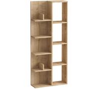 Calicosy Biblioteca con 4 huecos y 4 estantes H150 cm - Efecto Roble
