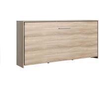 Calicosy Cama abatible horizontal - 1 plaza - 90x200 - L212 cm - Efecto Roble