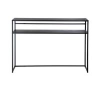 Calicosy - Consola de 2 niveles de metal negro L112 cm - Olli