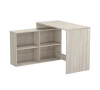 CaliCosy Escritorio de 4 compartimentos - Corner - Paneles de partículas - Modulable - Fabricación francesa - Moderna - para dormitorio, oficina - 111,9 x 100,7 x 76,7 cm