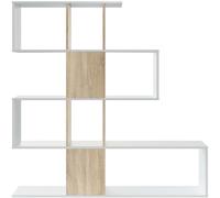 Calicosy Estantería con 4 niveles y 11 compartimentos A145 cm - Efecto madera