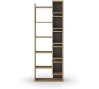 Calicosy Estantería diseño A168,5 cm - Efecto Roble y Gris