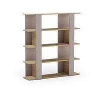 Calicosy - Estantería para estantería, altura de 122 cm, para salón, 110 x 29 x 122 cm