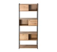 Calicosy - Librería 3 puertas correderas roble artesano - Colección Lenny
