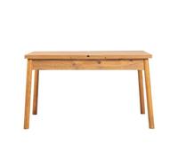 Calicosy Mesa de comedor extensible de 120 a 150 cm, acabado pino atlántico - SANTIAGO