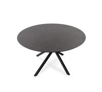 Calicosy Mesa de comedor redonda con patas de metal, diámetro 120 cm - MAYA