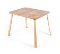 Calicosy Mesa infantil con patas de madera maciza, 60 cm de largo - MAEL
