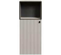 Calicosy Mueble bajo de baño con 1 puerta l40 cm - gris y negro