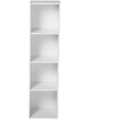 Calicosy Mueble con 4 Compartimentos - L31 x H122 cm - Blanco