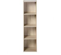 Calicosy Mueble con 4 Compartimentos - L31 x H122 cm - Efecto Madera