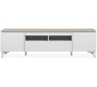 Calicosy Mueble de tv 2 puertas 1 cajón l177 cm - Blanco