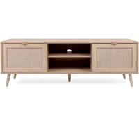 Calicosy Mueble de TV 2 puertas 150 cm - Impresión efecto ratán