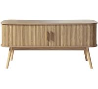 Calicosy Mueble de tv 2 puertas corredizas l119 cm - Efecto Madera clara