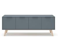 Calicosy Mueble de TV 4 Puertas - L140 cm - Verde