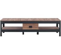 Calicosy Mueble de TV con 2 nidos y 1 cajon color roble envejecido - L151 cm