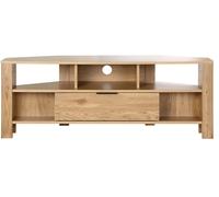 Calicosy Mueble de tv de esquina 1 cajón decoración roble - l120 cm