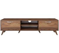 Calicosy Mueble TV con 2 puertas decor efecto nogal L180 cm