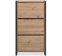 Calicosy Mueble zapatero con 3 abatibles l70 cm marrón