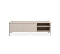 Calicosy NERIO Mueble TV con 2 puertas y 2 nichos, color cachemira, 150 cm de ancho