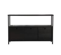 Calicosy SIENNA Aparador de 3 puertas con 1 estante superior, 120 cm de ancho
