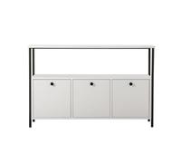 Calicosy SIENNA Aparador de 3 puertas con 1 estante superior, 120 cm de ancho