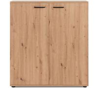 Calicosy Zapatero 2 puertas 8 baldas - 100 cm - efecto roble