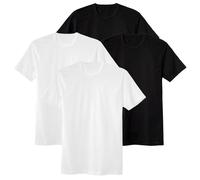 CALIDA Camiseta Hombre,4er Pack De - Natural Benefit,Corte Cuello Redondo,100%