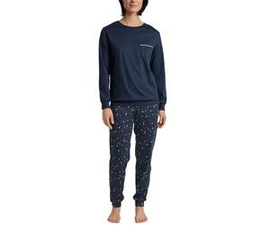 Calida Conjunto de Pijama Sweet Dreams para Mujer, Chaquetón Azul, 46-48
