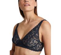 CALIDA Encaje Natural Comfort Sujetador, Semitranslúcida, Azul Oscuro, 90A Mujeres