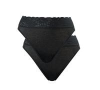CALIDA Iconics Briefs, Opaco, Black, 14-16 (Pack de 2) Women's