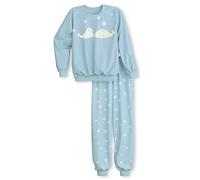 CALIDA Kids Snowflakes Conjunto de Pijama Niñas y Niñas (Pack de 1), Cascade Blue, 164-170