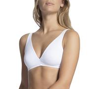 Calida Mujer Natural Comfort Sujetador sin Aros, Blanco (Weiss 001), 95A (Talla del Fabricante: 80A)