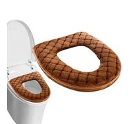Cálida Para Asiento Del Inodoro Terciopelo Envolvente Completa Lavable Con