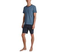 CALIDA Relax Essentials Conjunto de Pijama, Opaco, Azul Coronet, 52 Hombres