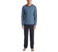 CALIDA Relax Essentials Conjunto de Pijama, Opaco, Color Azul, 50 Hombres