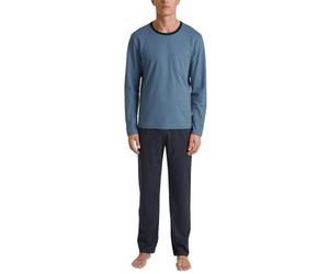 CALIDA Relax Essentials Conjunto de Pijama, Opaco, Color Azul, 50 Hombres