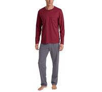 CALIDA Relax Imprint Juego de Pijama, Opaco, Rojo Marte, 56 Hombres