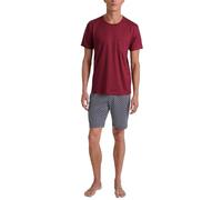 CALIDA Relax Imprint Juego de Pijama, Opaco, Rojo Marte, 56 Hombres