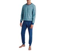 Calida Relax Imprint Pijama con puños para Hombre, 100% algodón