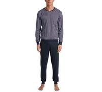 CALIDA Relax Imprint - Pijama para Hombre, 100% algodón, pantalón con Cintura elástica revestida de Tela, Rojo Marte, 56 Tall