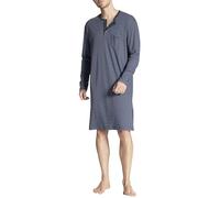 Calida Relax Streamline Camisón de Hombre, 100% algodón, con Tapeta de Botones