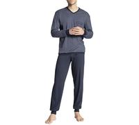 Calida Relax Streamline Pijama con puños para Hombre, 100% algodón, pantalón con Cintura elástica recubierta de Tela