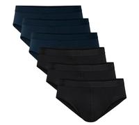CALIDA Slip Hombres,6er Paquete - Natural Benefit,Cintura Elástica,Single Jersey