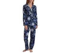 Calida Winter Dreams - Pijama para Mujer | Pijama abotonado, suave y agradable y cálido con calidad entrelazada