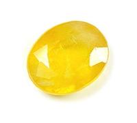 Calidad A natural Pukhraj zafiro amarillo certificado original piedra preciosa suelta propósito astrológico 7.25 ratti / 6.50 quilates-AMZ15663