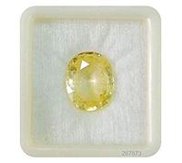 Calidad A natural Pukhraj zafiro amarillo certificado original piedra preciosa suelta propósito astrológico 2.00 quilates-AMZ15770