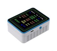 Calidad del aire 12 en 1 con detector de humedad TVOC PM2.5 PM10, medidor portátil de calidad del aire interior con aplicación para oficina en casa, (blanco)
