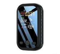 Calidad del aire con detección HCHO y TVOC, sensor semiconductor 5 en 1, medidor de humedad, pantalla a color de 1.9 pulgadas, negro (negro)